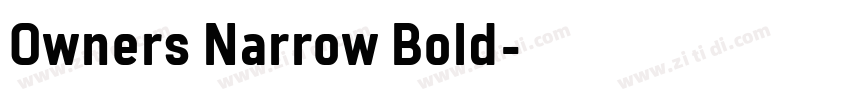 0wners Narrow Bold字体转换 0wners Narrow Bold字体转换